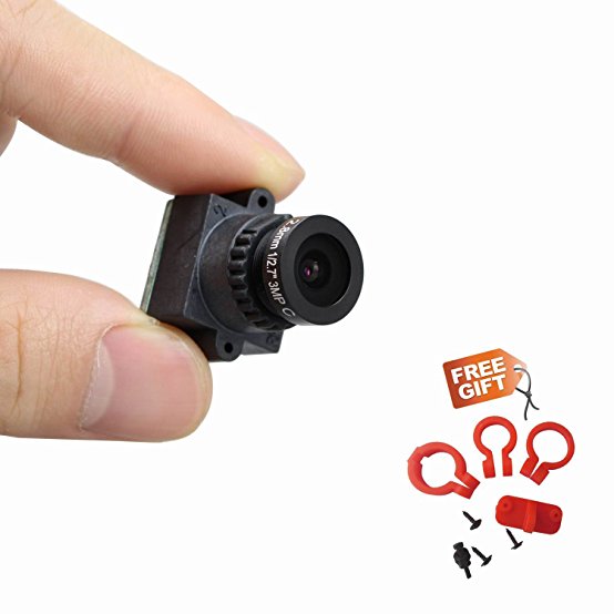VIDEOTORG Mini FPV 2.8mm Lens Wide Voltage 1000TVL Camera for Quadcopter QAV250 (1000tvl)
