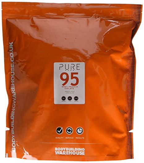 Bodybuilding Warehouse Pure Whey Protein Isolate 95 (Smooth Milk Chocolate, 2kg)