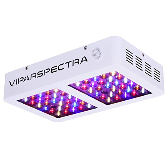 VIPARSPECTRA Dimmable Reflector Series DS300 300W LED Grow Light 12-Band Full Spectrum for Indoor Plants Veg and Flower, Have Daisy Chain Function