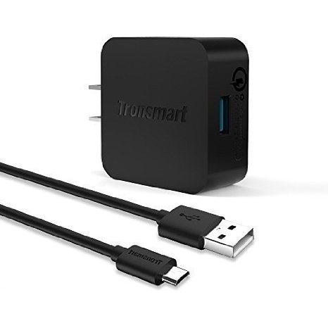 Quick Charge 2.0, Tronsmart 18W USB Wall Charger for Galaxy S7/S6/Edge/Plus, Note 4/5, LG G4, Nexus 6