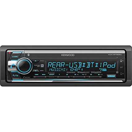 Kenwood CD Player with Bluetooth Var. Clr Sat Rdy