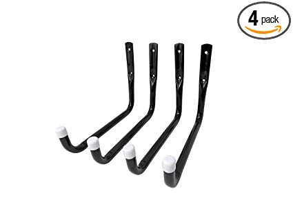 Shepherd Hardware 8091E Heavy Duty Steel Garage Storage/XL Utility Hooks, 4 Pack