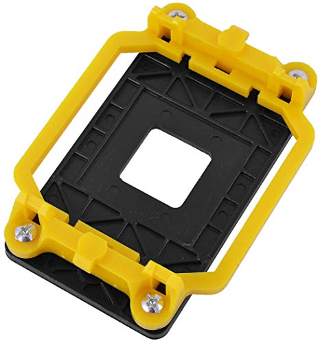 sourcingmap Plastic AM2 AM3 FM1 FM2 FM2  Socket CPU Fan Cooler Base Bracket Holder Yellow