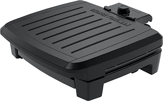 GEORGE FOREMAN® Contact Submersible™ Grill, 5-Serving Grill - Black Plates, Wash the entire grill