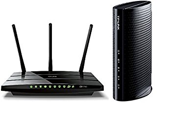 TP-LINK Archer C7 AC1750 Dual Band Wireless AC Gigabit Router and TP-LINK DOCSIS 3.0 Cable Modem