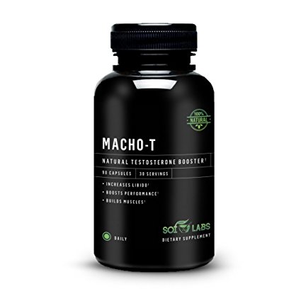 Macho-T Natural Testosterone Booster: Enhance Performance, Male Libido, Energy And Endurance. Testosterone Supplement Clinically Proven Fenugreek Extract, Horny Goat Weed And Tribulus Terrestris