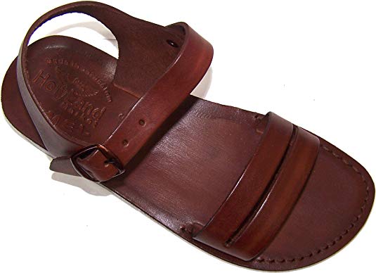 Holy Land Market Unisex Leather Biblical Sandals (Jesus - Yashua) Samaria Style I