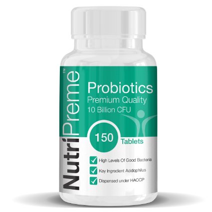 Probiotics High Strength 10 Billion Probiotic CFUS 150 Tablets 5 Month Supply 9733 100 MONEY BACK GUARANTEE - Love them or theyre FREE 9733 UK Produced - Immune System Booster - Digestive Supplement Health - Good Bacteria - 1 Probiotics Supplements for IBS Relief - Lactobacillus - Acidophilus