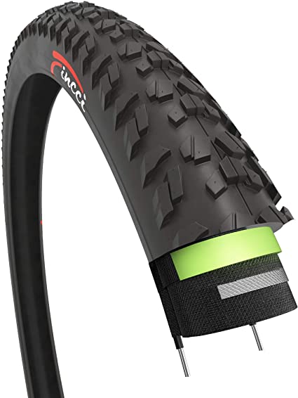 Fincci 26 x 1.95 Inch 52-559 Tyre with 2.5mm Antipuncture Protection 60TPI for MTB Mountain Hybrid Bike Bicycle