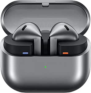 Samsung Galaxy Buds3 Grey with Galaxy AI, Wireless Earbuds, Noise Cancelling, Bluetooth, 360 Audio, Grey, 2 Year Manufacturer Extended Warranty (UK Version)