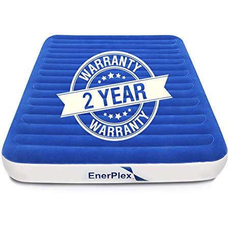 EnerPlex Camping Air Mattress Queen & Twin Size, Wireless Rechargeable HIGH Speed Pump, Portable Airbed for Home, Camping, Travel, 9" Height, 2019 Model Upgraded Pump, 2-Year Customer Warranty