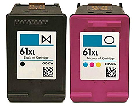 HouseOfToners Remanufactured Ink Cartridge Replacement for HP 61XL (1 Black, 1 Color, 2-Pack)