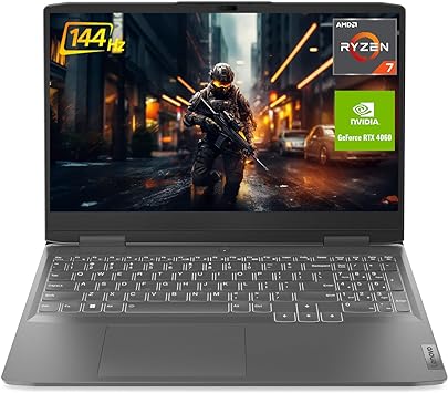 Lenovo LOQ Gaming Laptop, GeForce RTX 4060, AMD 8-Core Ryzen 7 7840HS(&gt; i7-12700H), 15.6" FHD, 64GB DDR5 RAM, 2TB SSD, Webcam, HDMI, Wi-Fi 6, Windows 11 Home