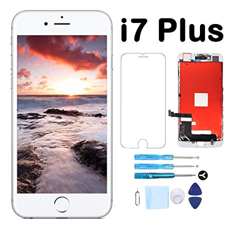 Screen Replacement for iPhone 7 Plus 5.5'' LCD Display 3D Touch Digitizer Assembly Full Repair Kit and Screen Protector