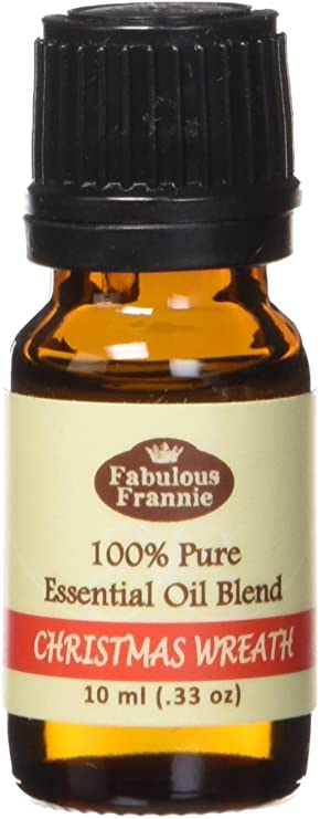 Christmas Wreath Essential Oil Blend 100% Pure, Undiluted Essential Oil Blend Therapeutic Grade - 10 ml - Blend of Cypress, Pine, Cedarwood, Orange, Cinnamon, Clove and Vanilla