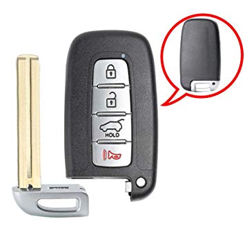 Beefunny 315MHz PCF7952 Chip FCC: SY5HMFNA04 Smart 4 Button Remote Key Fob for Kia Sportage Soul, for Hyundai Elantra Genesis (1)