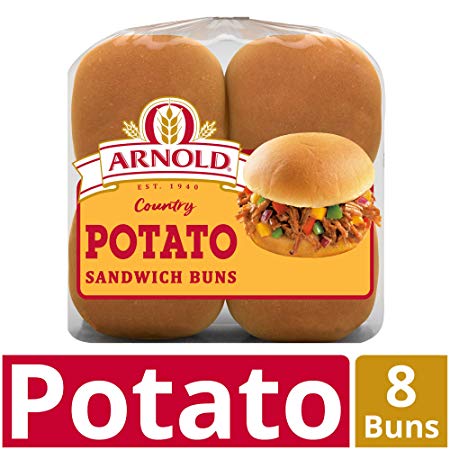 Arnold Country Potato Hamburger Buns, 15 Oz, 8 Count