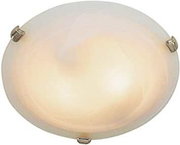 Bel Air Lighting 58700 BN Traditional Two Flushmount Outdoor-Post-Lights, Pewter, Nickel, Silver