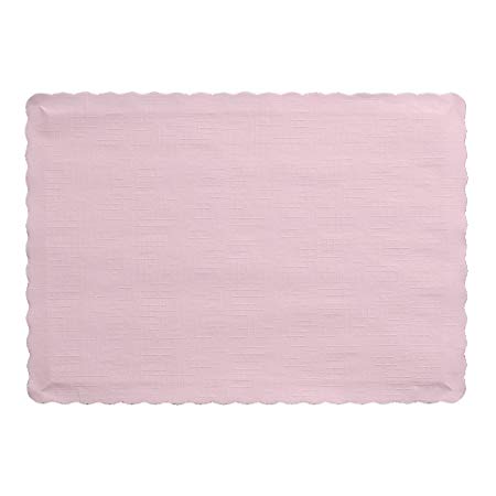 Creative Converting 863274B Paper Placemats 10" x 14" Classic Pink