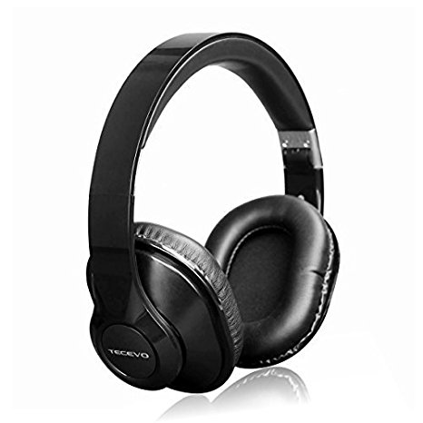 TECEVO F10 XL Over-Ear Wireless Bluetooth Headphones , Overear Earcup , Adjustable & Foldable Headband , Multi-point Feature , Built-in Microphone (F10 XL, Black)