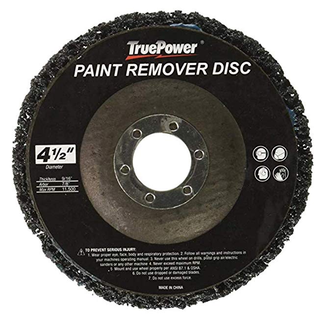 4 Pack 4-1/2" x 7/8" Replacement Disc for Paint & Rust Remover, Stripper