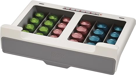 Joseph Joseph CupboardStore: Under-Shelf Space-Saving Coffee Pod Drawer - Holds 30 Nespresso Original-Style Capsules