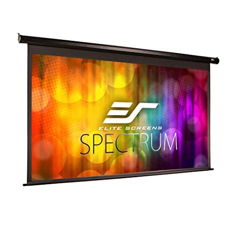 Elite Screens Spectrum Electric Motorized Projector Screen with Multi Aspect Ratio Function Max Size 84-inch Diag 16:9 to 80-inch Diag 2.35:1, Home Theater 8K/4K Ultra HD Ready Projection, ELECTRIC84H (Renewed)