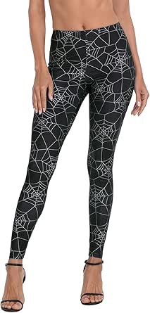 HDE Trendy Design Workout Leggings - Fun Fashion Graphic Printed Cute Patterns