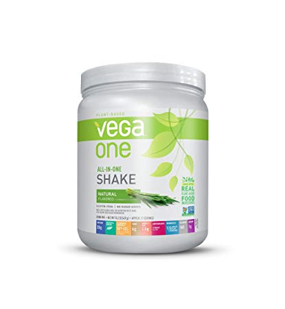 Vega One All-in-One Natural (10 servings, 0.95 lb) - Plant Based Vegan Protein Powder, Non Dairy, Gluten Free, Non GMO