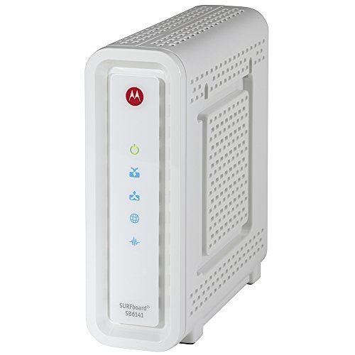 Motorola SB6141 (Comcast, TWC, Cox Version) - DOCSIS 3.0 White Cable Modem [Bulk Packaging]