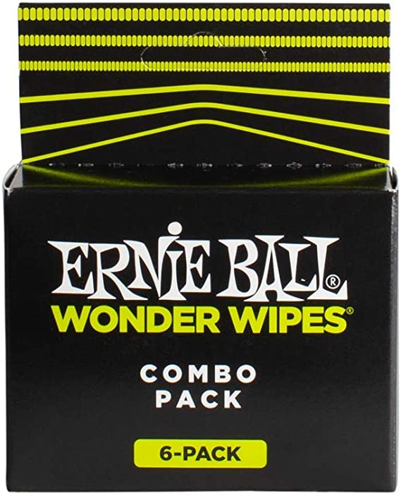 Ernie Ball Wonder Wipes Combo Pack, 6 pack