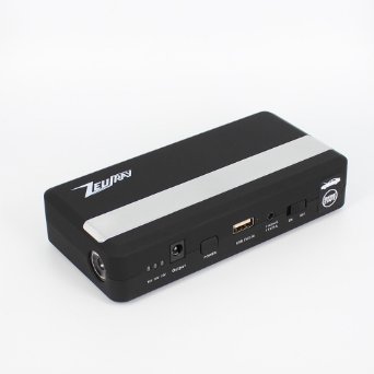 Zeusray 12000mah Multi function Portable power bank USB 5V2A  12V 400A jump starter for automobile DV 12V16V19V output
