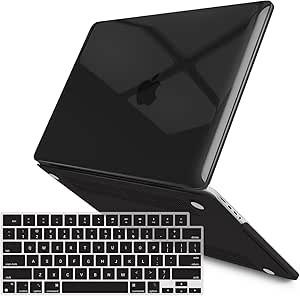 IBENZER Compatible with New 2024 2023 MacBook Pro 16 Inch Case M3 A2991 M2 A2780 M1 A2485 Pro Max, Hard Shell Case with Keyboard Cover for Mac Pro 16(2024-2021), Crystal Black, T16X-CYBK 1