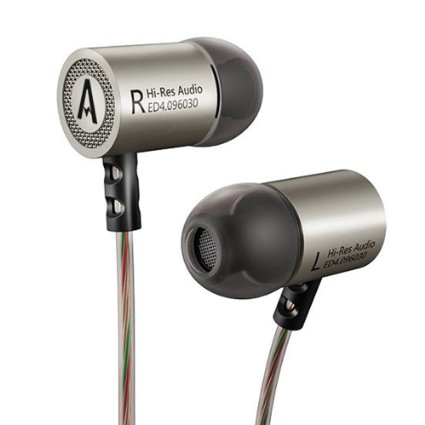 Airsspu Earphones Hi-fi Stereo Headsets Noise Cancelling Wired Headphones In-ear Earbuds with Microphonegrey