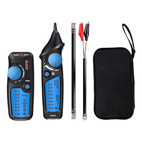 Cable Tester, ELEGIANT Wire Tracker RJ11 RJ45 Multifunction Wire Tracker Line Finder for Network Cable Collation, Telephone Line Test, Continuity Checking