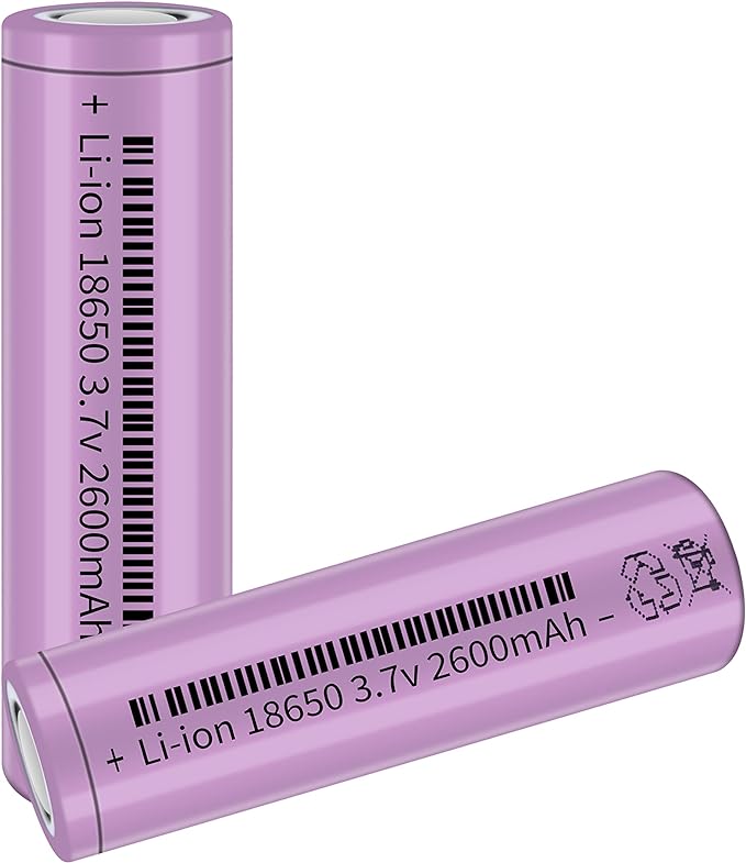 2 Packs Batteries (Purple)…