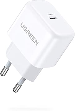 UGREEN USB C Netzteil 20W USB C Ladegerät Mini USB C Power Adapter Ladestecker kompatibel mit iPhone 12, 12 Pro, 12 Pro Max, 12 Mini, 11Pro, SE 2020, X, iPad Pro 2020, Galaxy S21, S20, A51 usw.