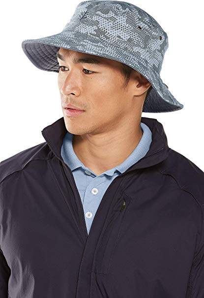 Coolibar UPF 50  Men's Women's Landon Reversible Bucket Hat - Sun Protective