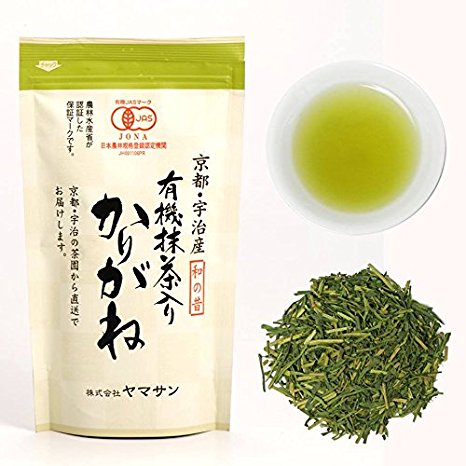 CHAGANJU- Japanese Kukicha Twig Loose Leaf Green Tea with Matcha Powder, JAS Organic (100g Bag)