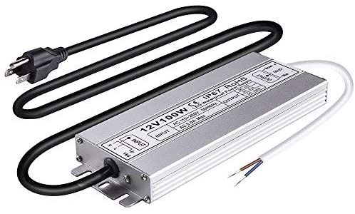Idealy 100W DC 12V Ip67 Waterproof LED Power Supply Driver Transformer Adapter for Lighting Strip with outdoor
