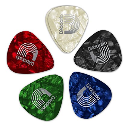 Planet Waves Assorted Pearl Celluloid Guitar Picks, 10 pack, Light - 1CAP2-10