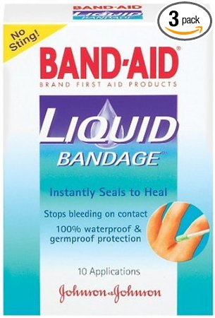 Band-Aid Johnson & Johnson Band-Aid Liquid Bandage, 10-Count Boxes (Pack of 3)