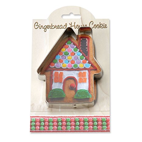 Gingerbread House Cookie and Fondant Cutter - Ann Clark - 4.5 Inches - US Tin Plated Steel