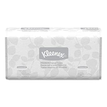 Kleenex 13253 Premiere Folded Towels, 7 4/5 x 12 2/5, White, 120 per Pack (Case of 25 Packs)