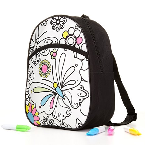 "Color Me Fun" - Mini Backpack for Children - Arts & Crafts for girls, DIY project - kid toy by TALLAE".
