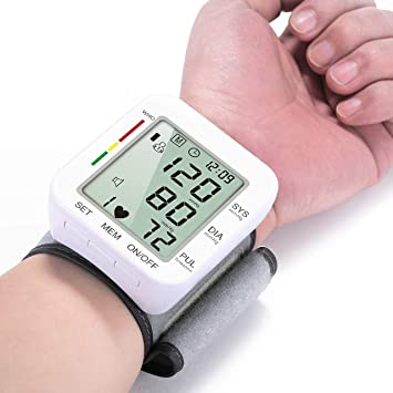 Blood Pressure Machine for Home Use, Wrist Blood Pressure Monitor, Blood-Pressure Monitor, Blood Pressure Monitors with Voice Broadcast, Large LCD BP Monitors with Wrist Cuff, BP Machines
