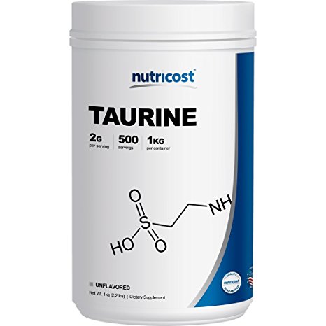 Nutricost Taurine Powder (1KG) - 500 Servings