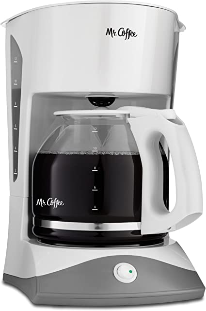 Mr. Coffee SK12 12-Cup Manual Coffeemaker, White