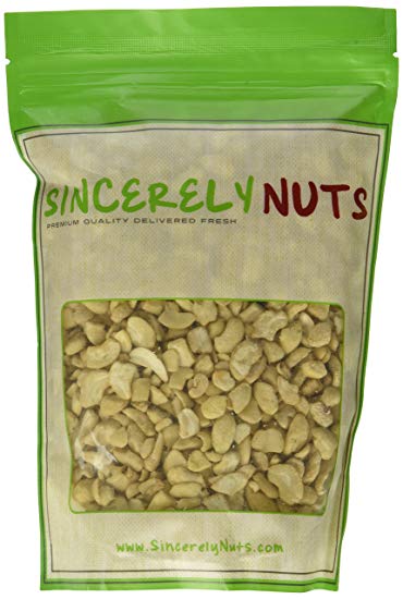 Sincerely Nuts Raw Cashew Pieces Unsalted- One Lb. Bag - Sensationally Scrumptious - Total Freshness - Filled with Healthy Nutrients- Kosher