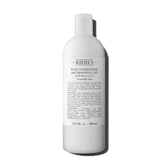 Kiehl's Hair Conditioner and Grooming Aid Formula 133, Moisturizing Leave-in Conditioner, Softens and Detangles Hair, Use on Wet or Dry Hair, for All Hair Types - 16.9 fl oz